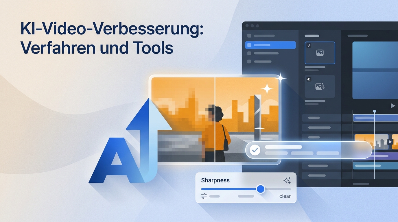 KI-Video-Verbesserung 2026: Verfahren, Tools & Vergleich für schärfere Videos