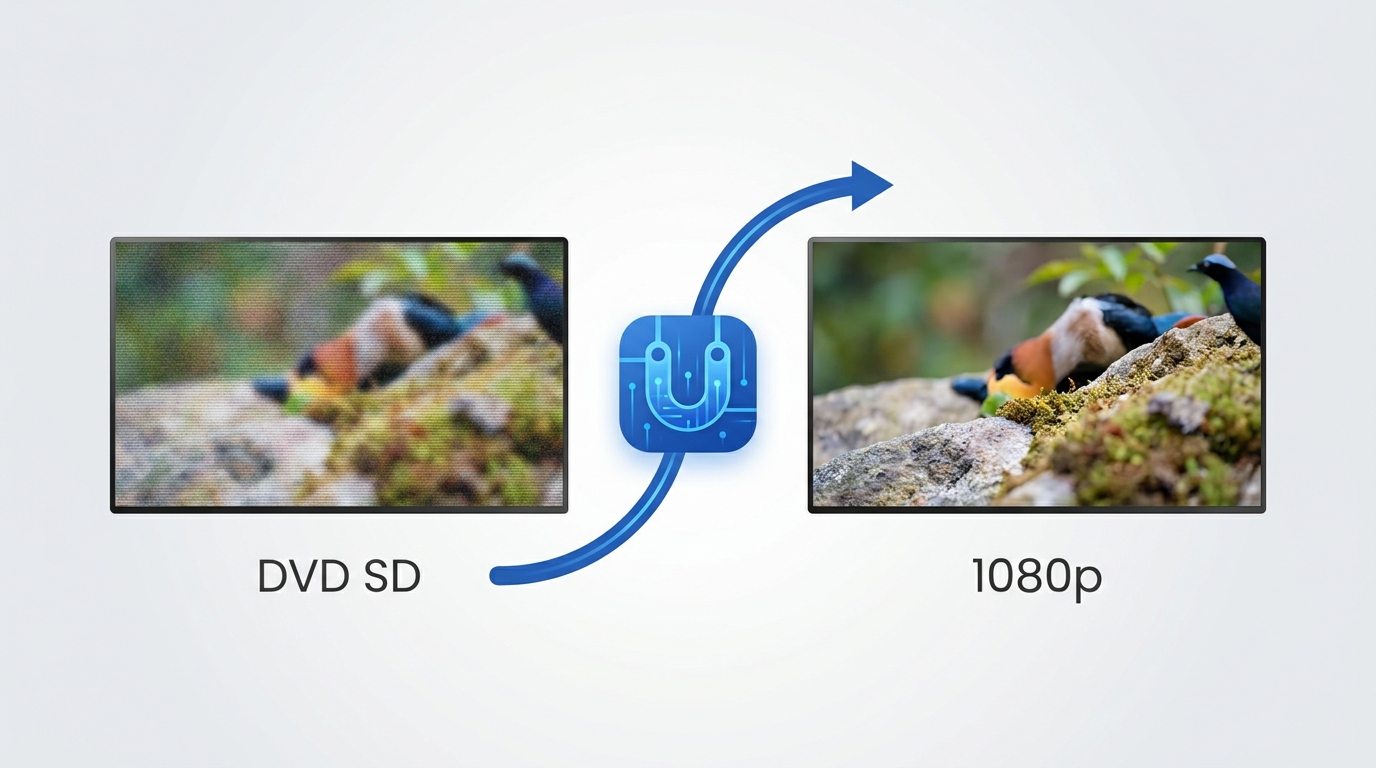 SD zu HD konvertieren: DVD-Material auf 1080p bringen (2026)
