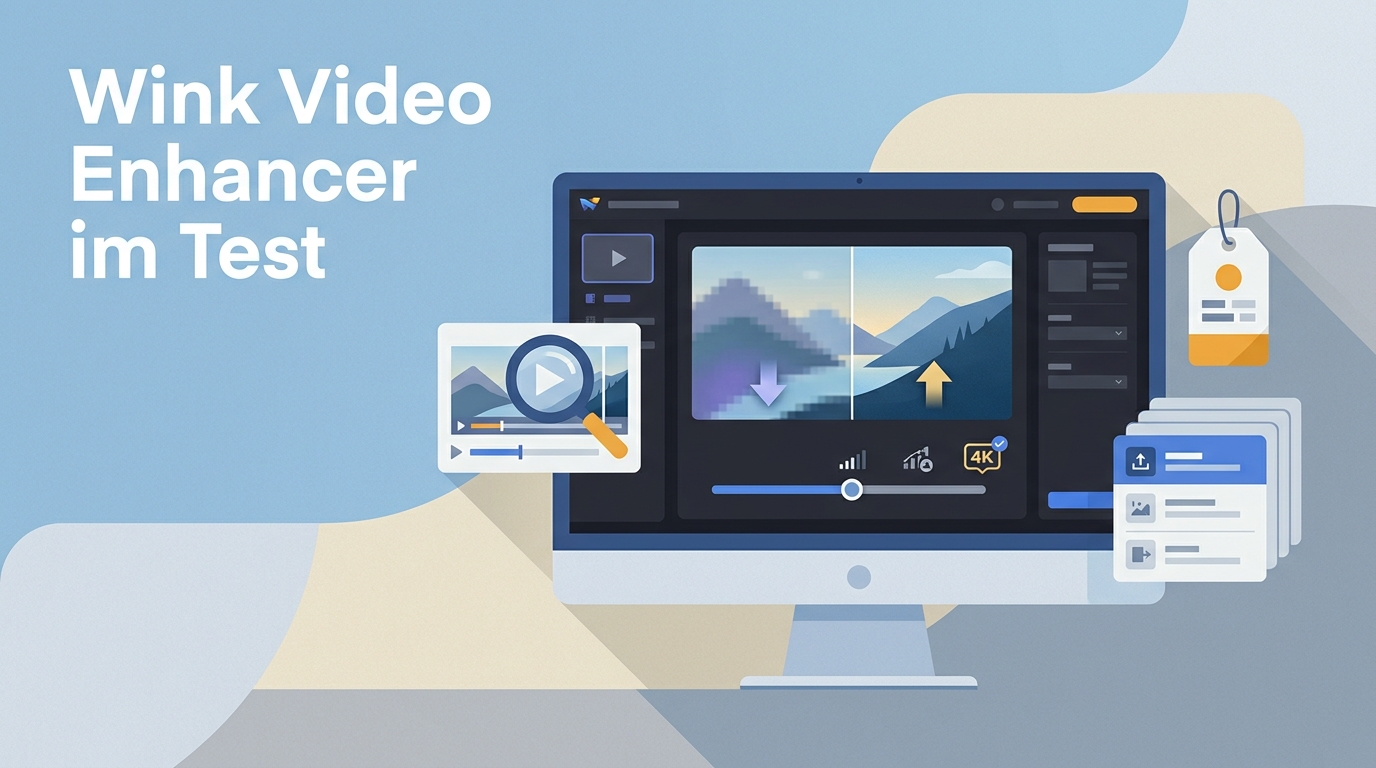 Wink Video Enhancer Test 2026: 4K, Kosten und Desktop-Alternative