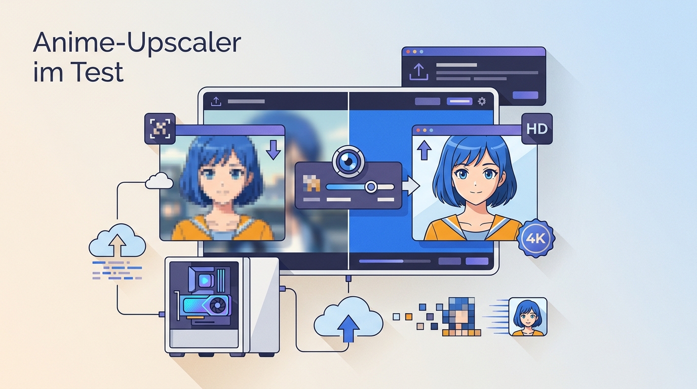 5 Anime-Upscaler 2026 im Test: 4K, Online oder Desktop?