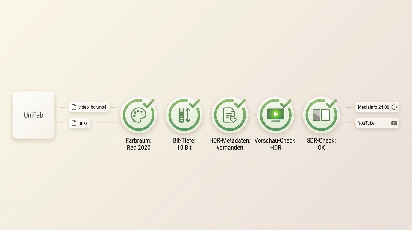 MediaInfo- und YouTube-HDR-Check für MP4, MKV, Rec.2020 und Metadaten