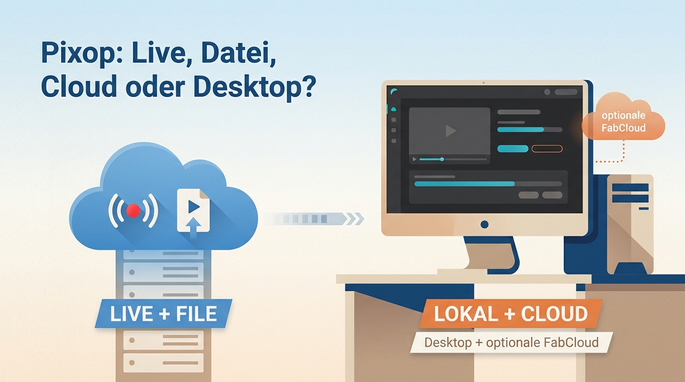 Pixop Test 2026: LIVE, FILE und Cloud-vs.-Desktop