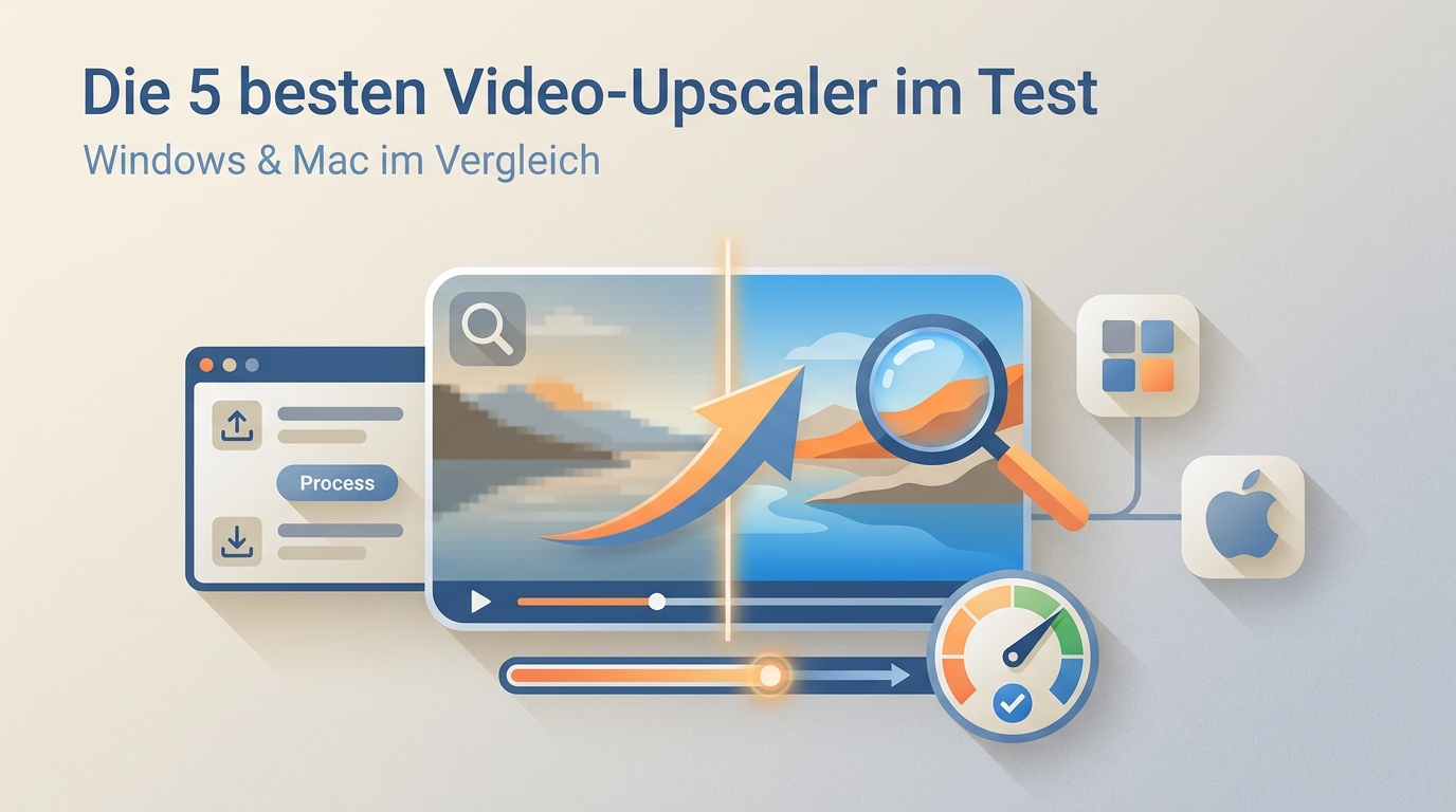 Die 5 besten Video-Upscaler 2026 im Test: Windows & Mac im