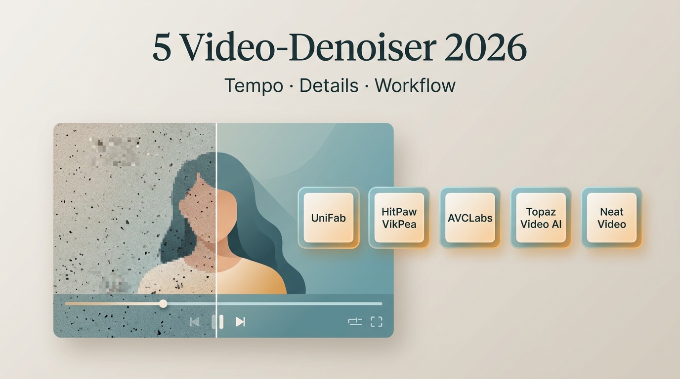 5 Video-Denoiser 2026: Gratislimits, Tempo und Detailerhalt