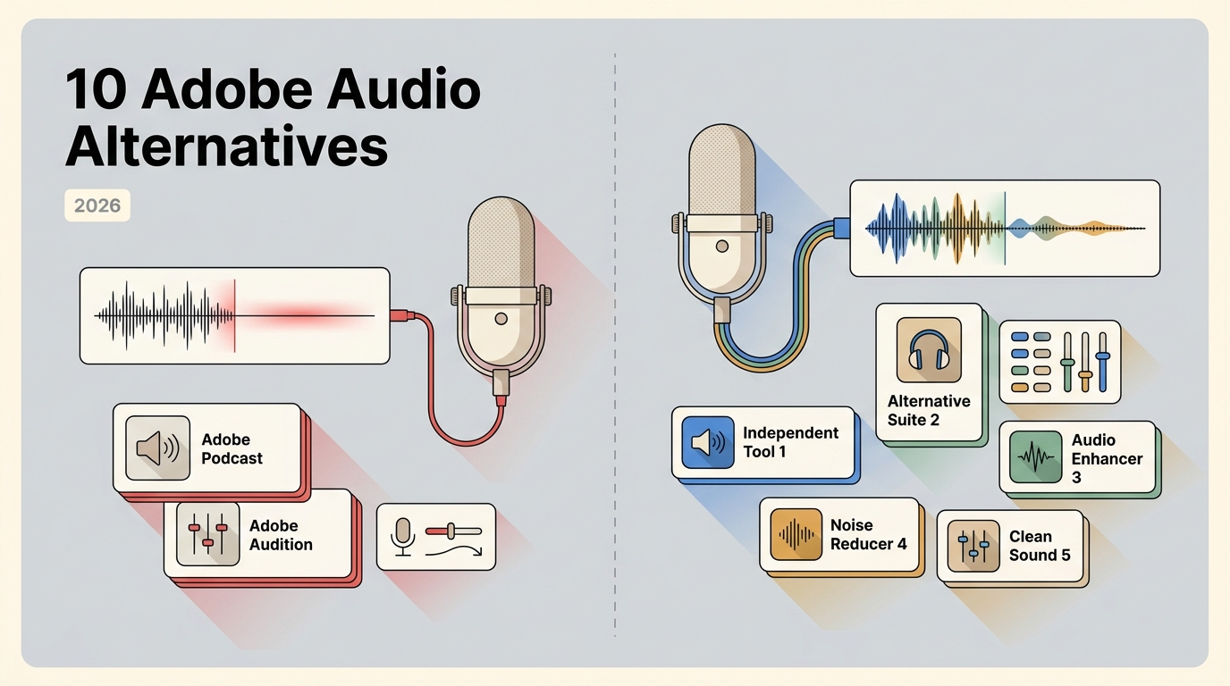 10 Adobe Audio Enhancer Alternatives: Free & Paid Picks for 2026
