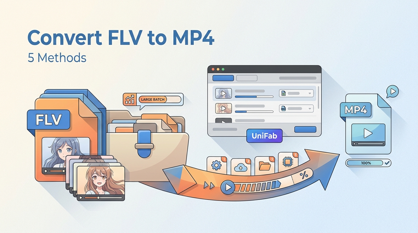 FLV to MP4: 5 Methods for Anime and Large Files