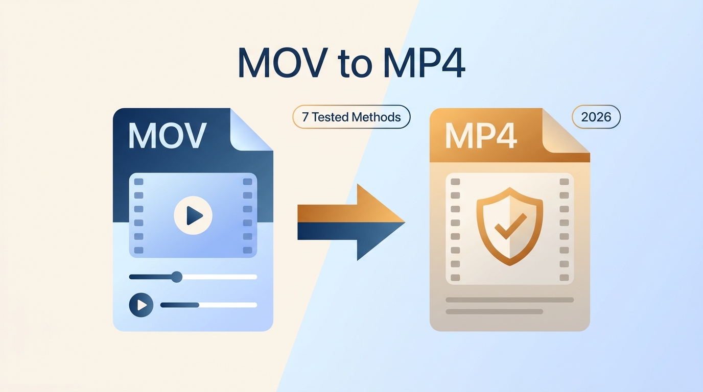 How to Convert MOV to MP4 Without Losing Quality: 7 Practical Methods