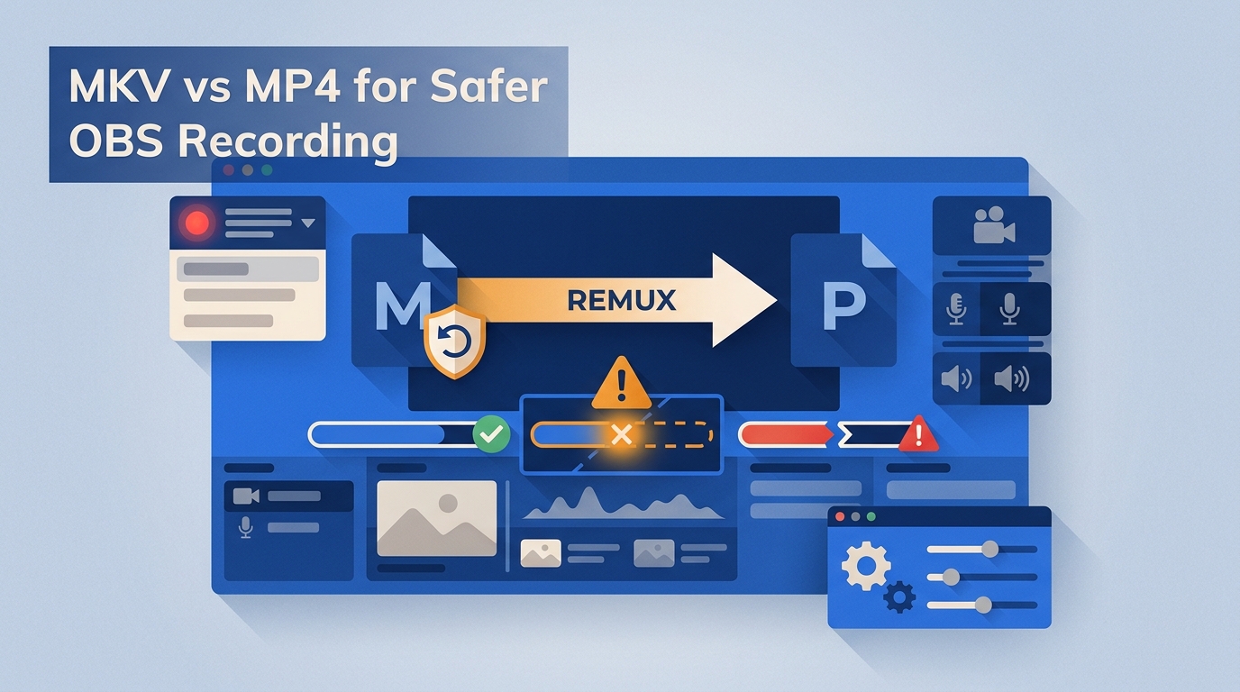 MKV vs MP4 in OBS: Which Format Is Safer in OBS 32?