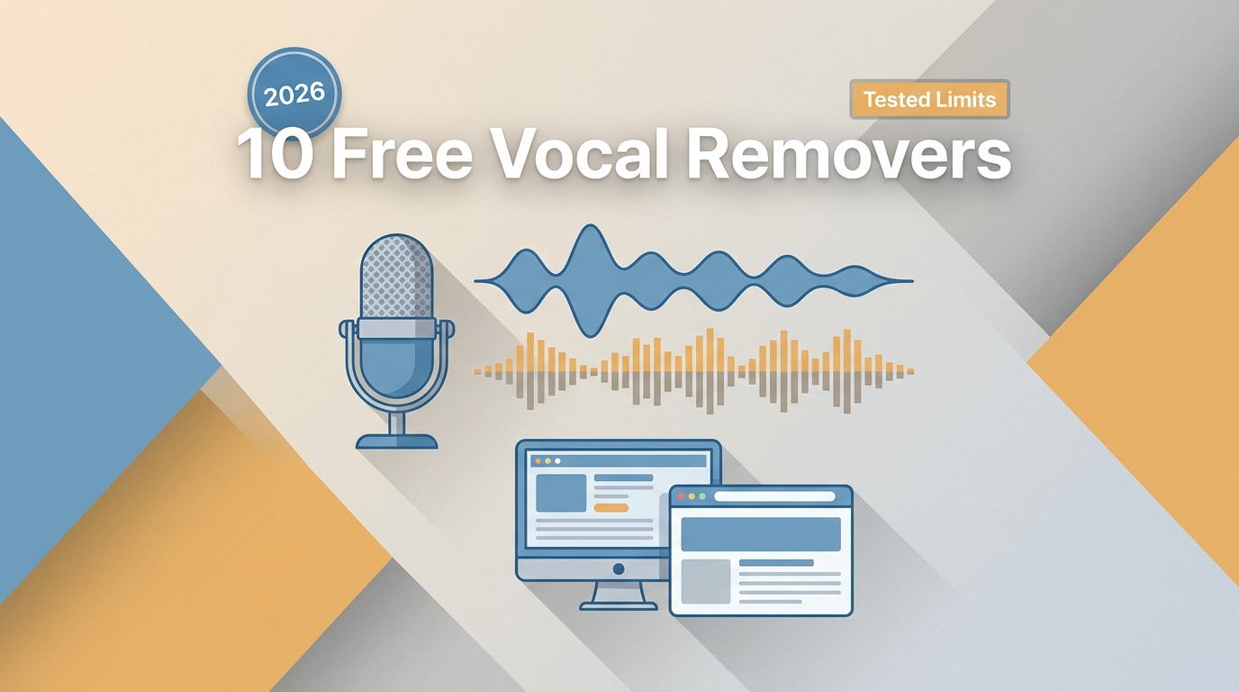 10 Best Free Vocal Removers in 2026: Tested Limits and Results