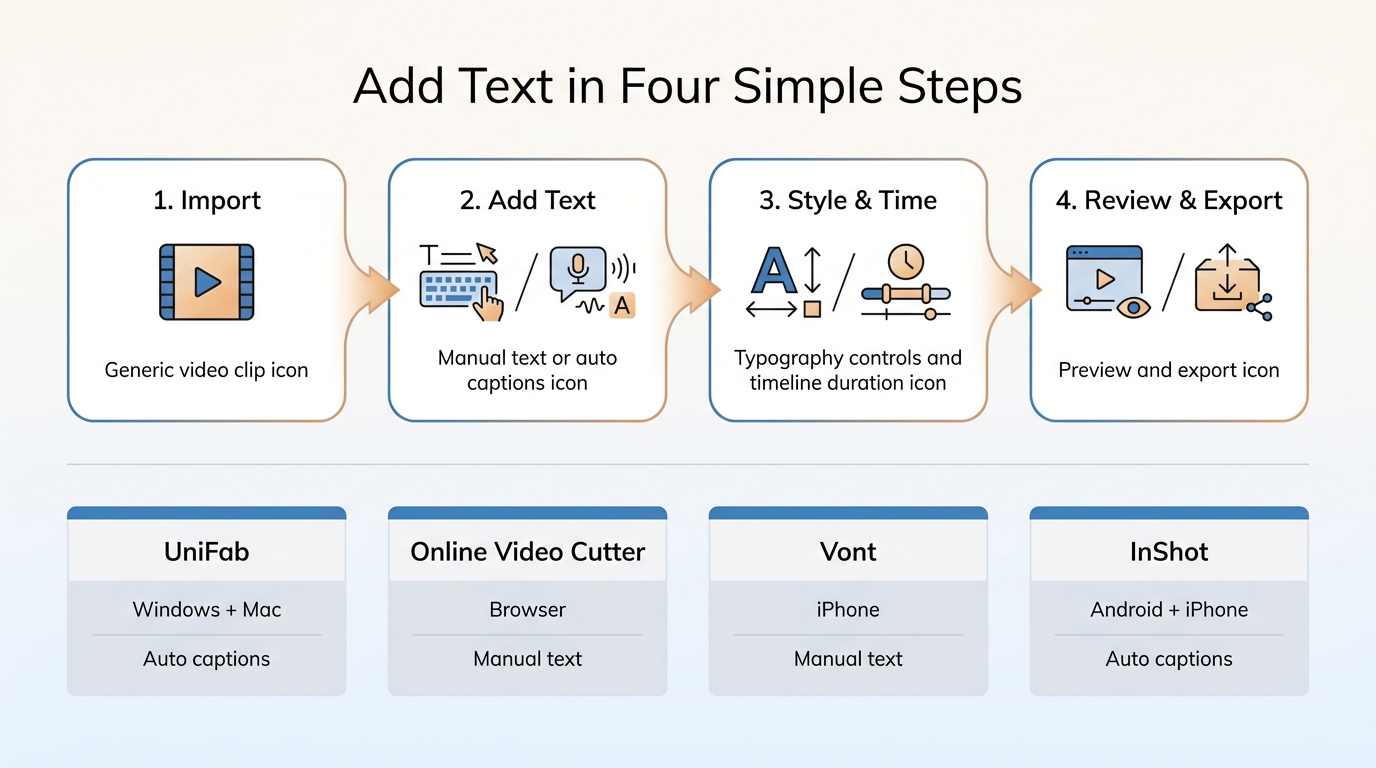 Add text in four simple steps