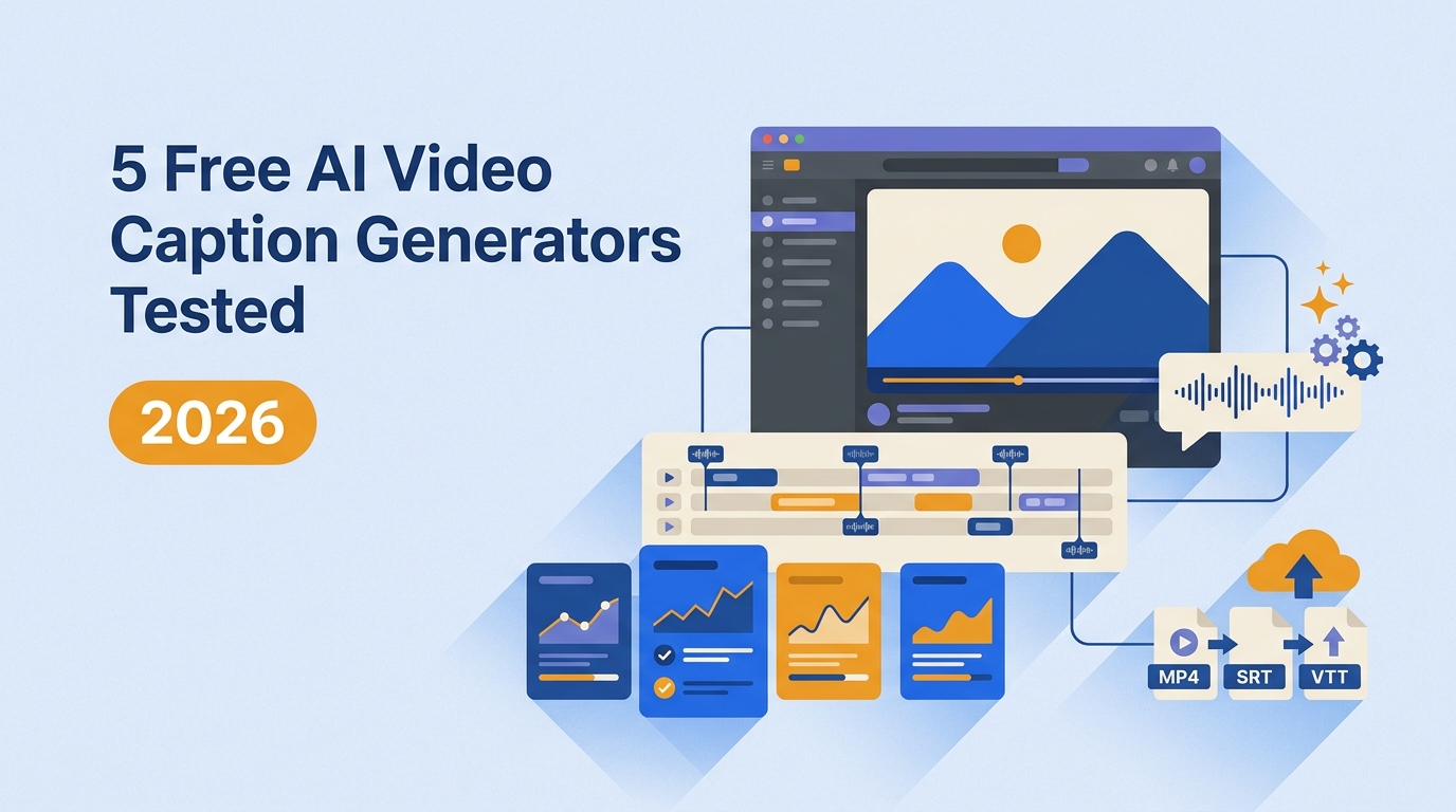 5 Best Free AI Video Caption Generators Tested (2026)