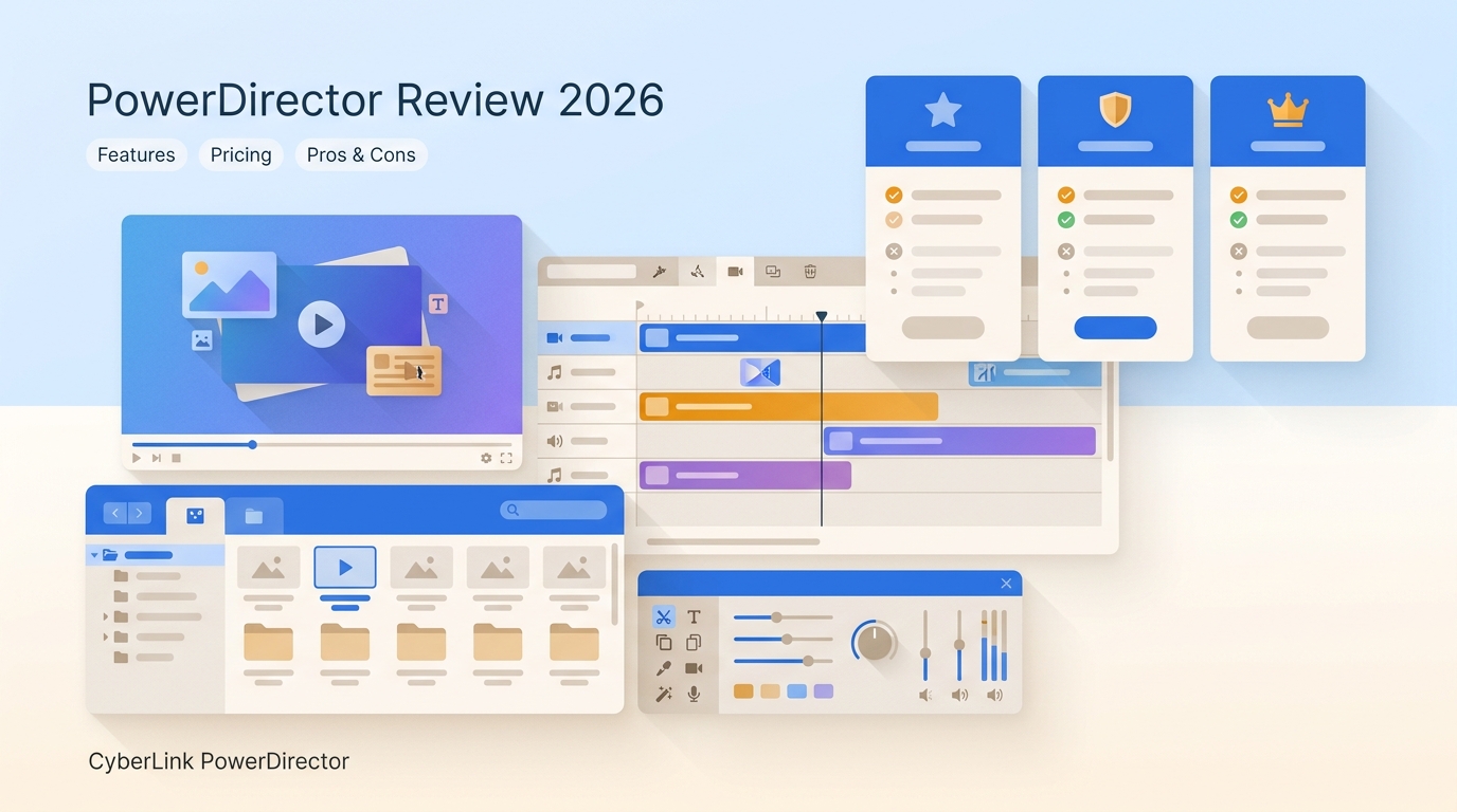 CyberLink PowerDirector 2026 Review: 3 Plans, Pros & Cons