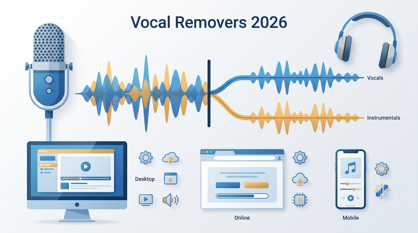 10 Best Vocal Removers in 2026: Free Limits, Quality & Platforms