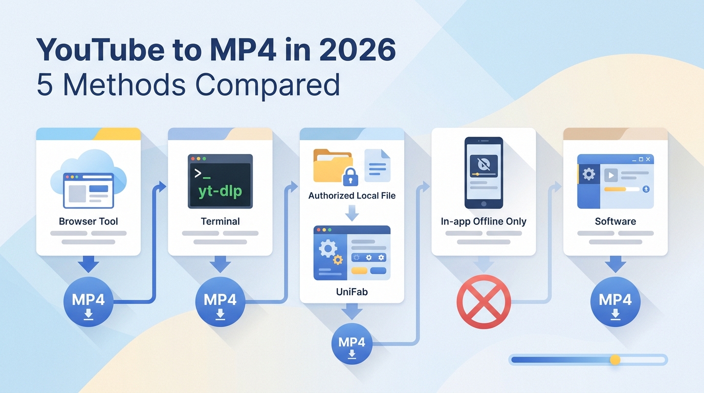 YouTube to MP4 in 2026: 5 Workflows Compared