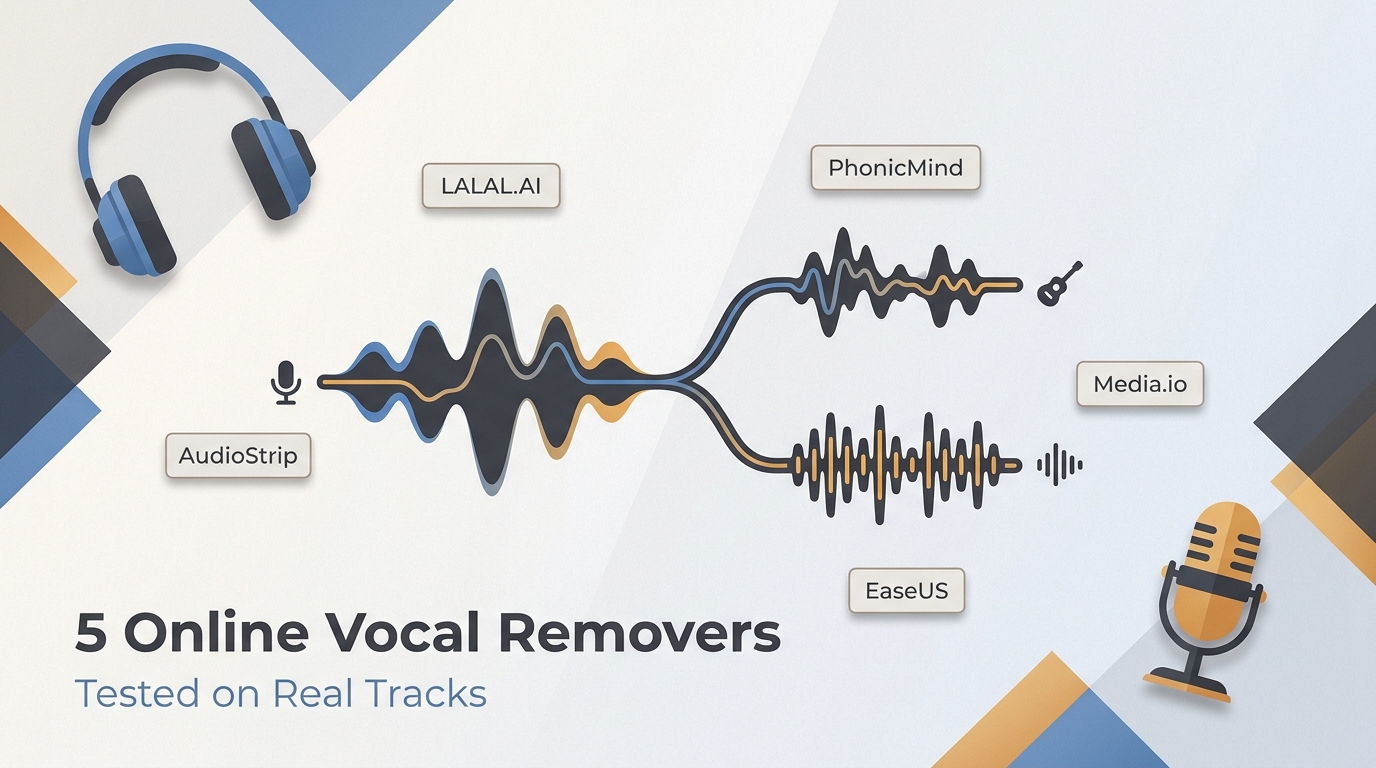 5 Best Online Vocal Remover Tools in 2026, Tested on Real Tracks