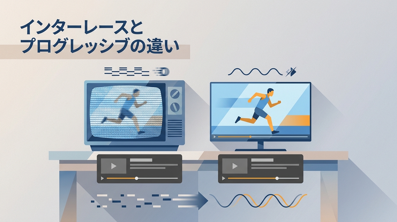 【2026年最新】インターレースとプログレッシブの違いとは?映像方式を徹底比較