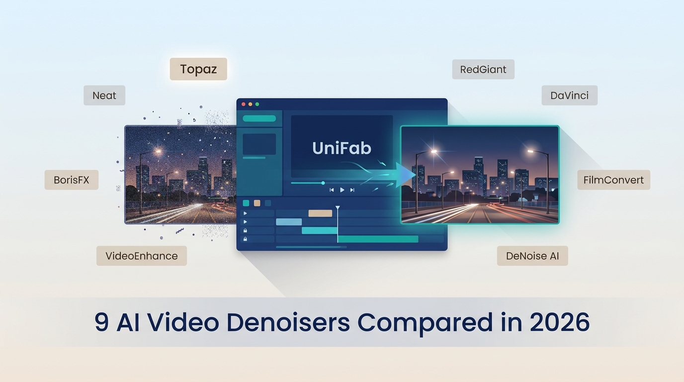 10 AI Video Denoisers Compared in 2026: Desktop, Cloud & Plugins.