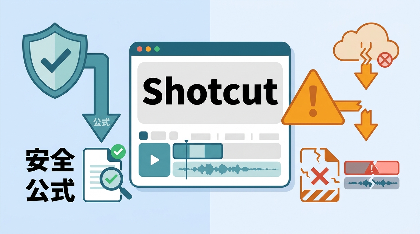 Shotcutは危険?安全性・正規ダウンロード・欠点を解説