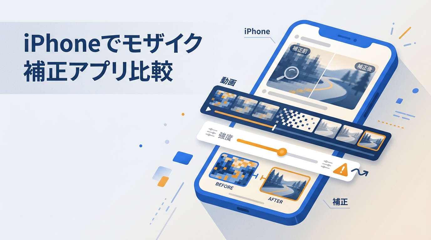 iPhoneのモザイク除去アプリ3選｜動画でできる補正と限界