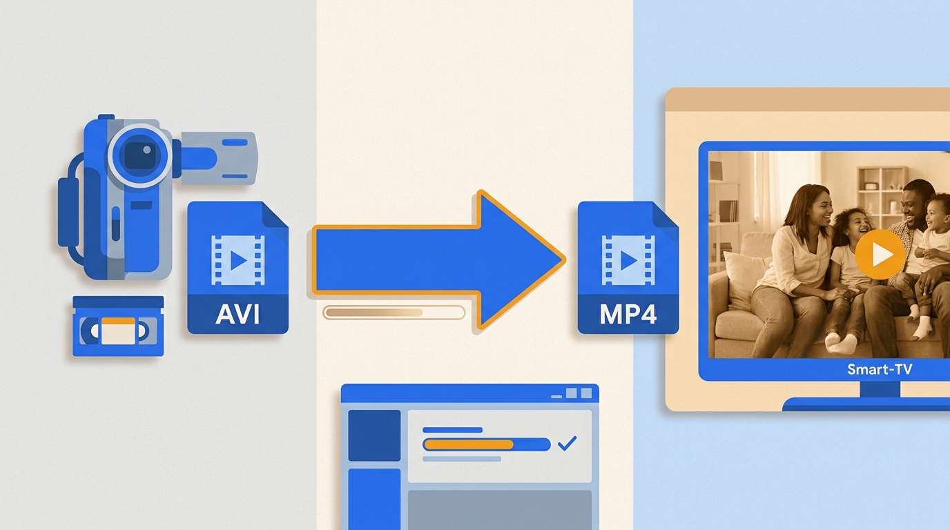 AVI in MP4 für Smart-TV: 3 Schritte für DV-Aufnahmen