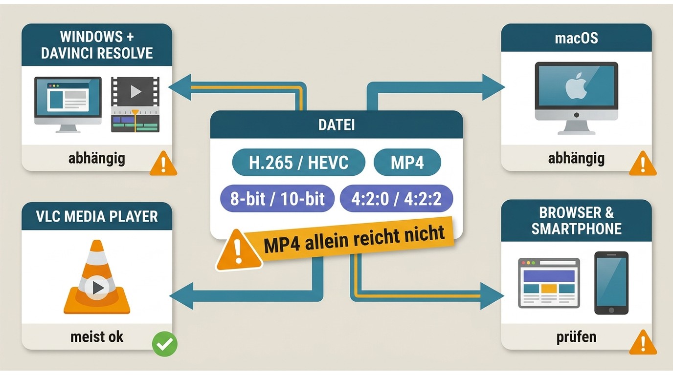 HEVC-Kompatibilität hängt bei Windows, Browsern und Mobilgeräten von Profil und Hardware ab