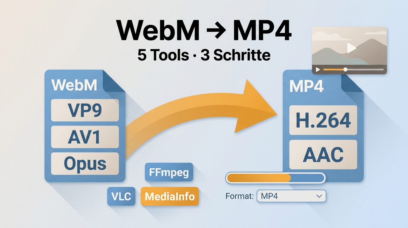 WebM in MP4 umwandeln: 5 Tools und der 3-Schritte-Weg