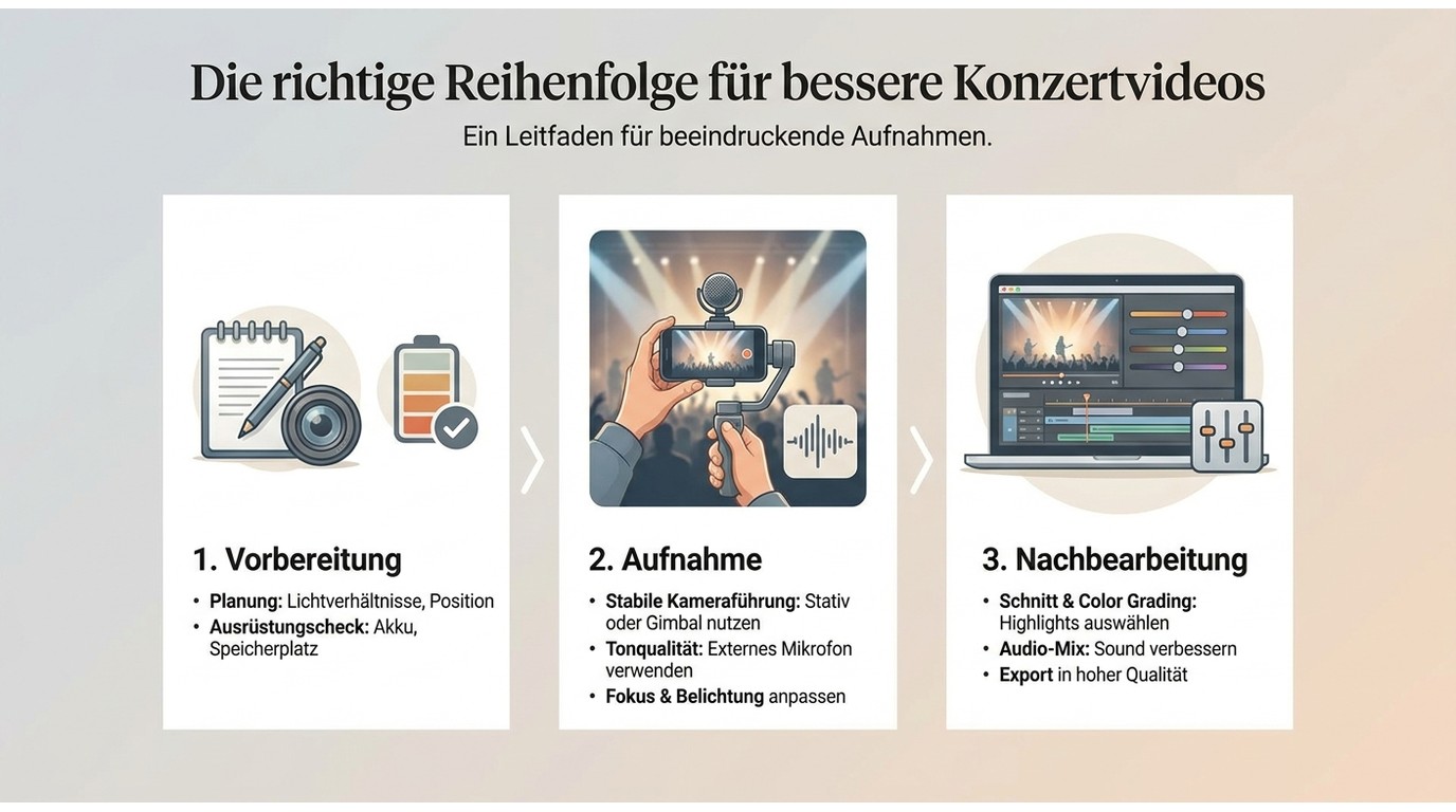 Die richtige reihenfolge f r bessere konzertvideos 348eae