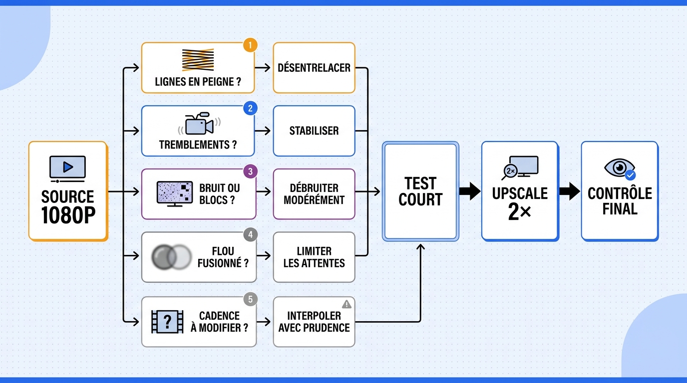 Diagnostic avant upscale flowchart