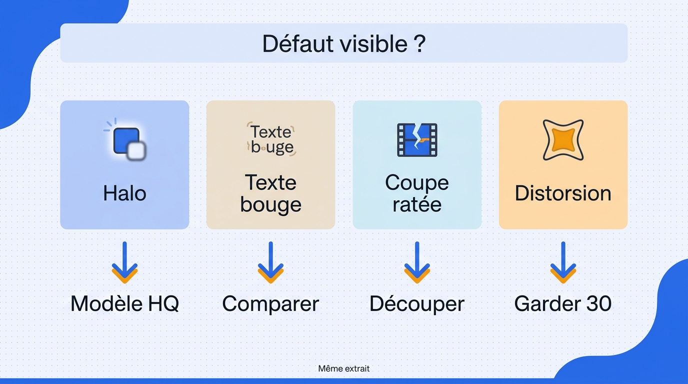Interpolation artifact triage