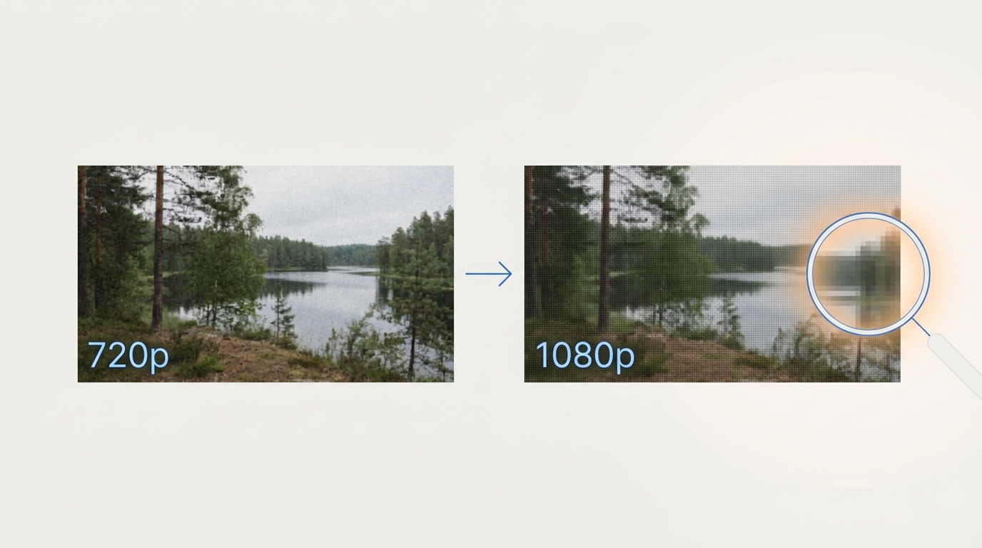 Convertir vidéo 720p en 1080p : méthode et limites