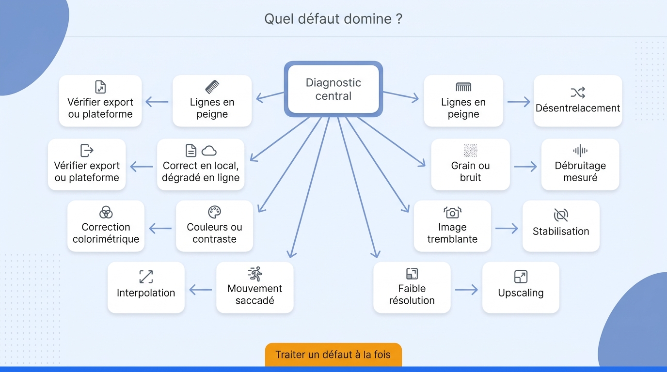 Video defect diagnostic flowchart