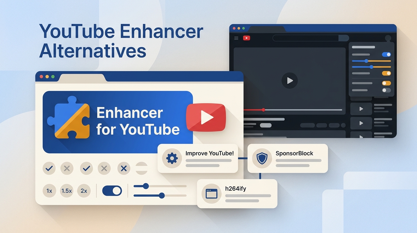 Enhancer for YouTube in 2026: Browser Support & 7 Alternatives