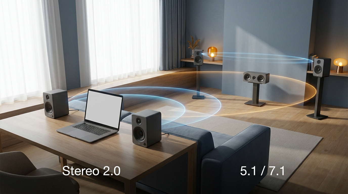 Audio Upmix: Stereo in 5.1 oder 7.1 umwandeln