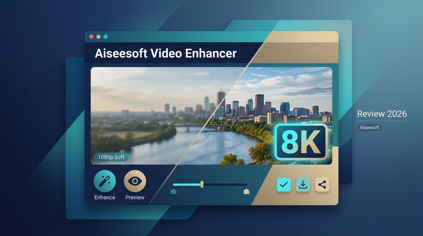 Aiseesoft Video Enhancer Review 2026: 8K, Pricing, and Tests