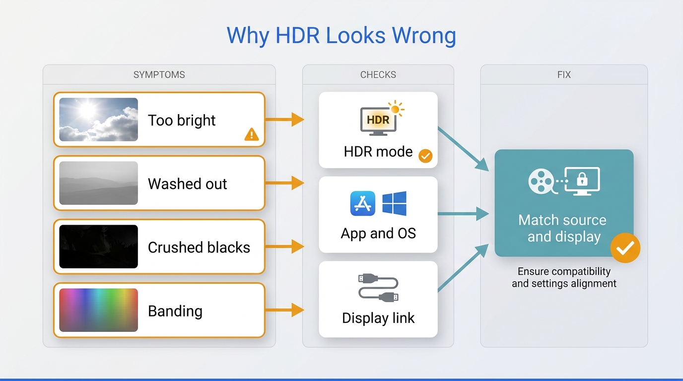 Hdr playback diagnostic flow