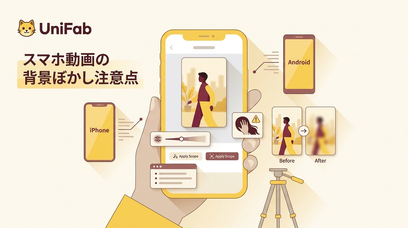 動画の背景ぼかしをスマホで行う前に｜iPhone・Androidの違いと注意点