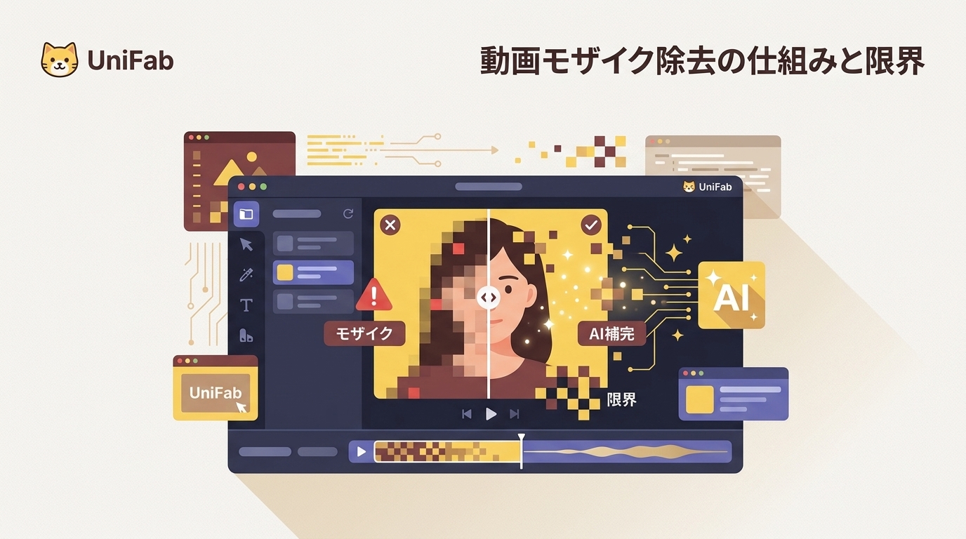 【初心者向け】動画のモザイクは消せる?AI補完の仕組み・限界・注意点