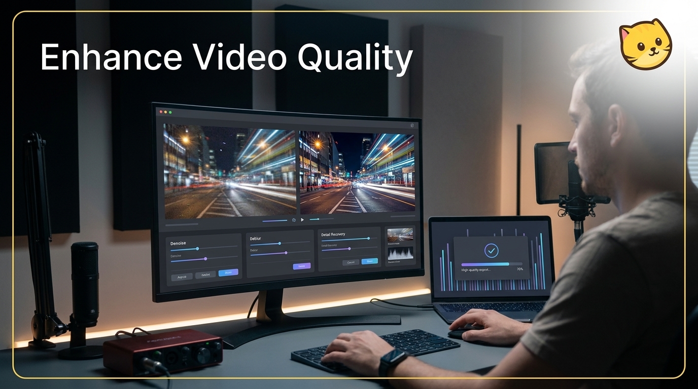 How to Enhance Video Quality: Fix Blur, Noise, and Compression