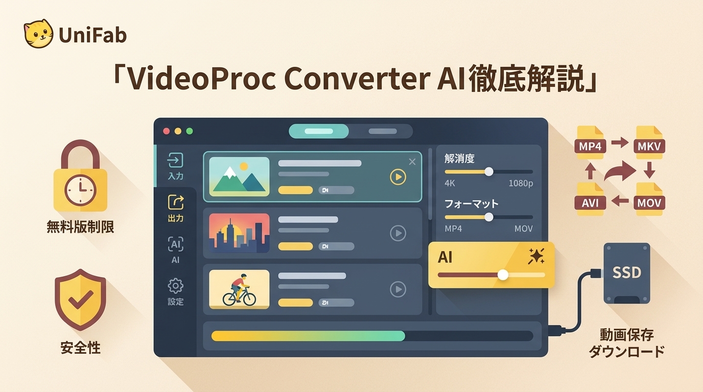 VideoProc Converter AIの評判・安全性・無料版制限・使い方【2026年版】