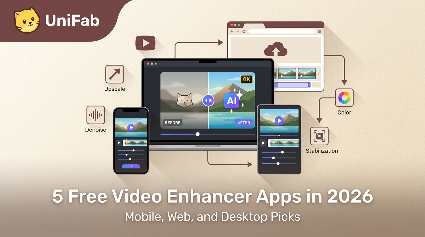 5 Free Video Enhancer Apps in 2026: Mobile, Web, and Desktop Picks