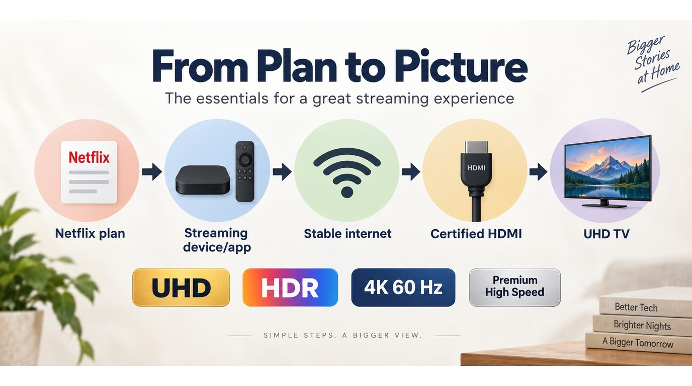 Netflix UHD playback chain from plan to display and HDMI