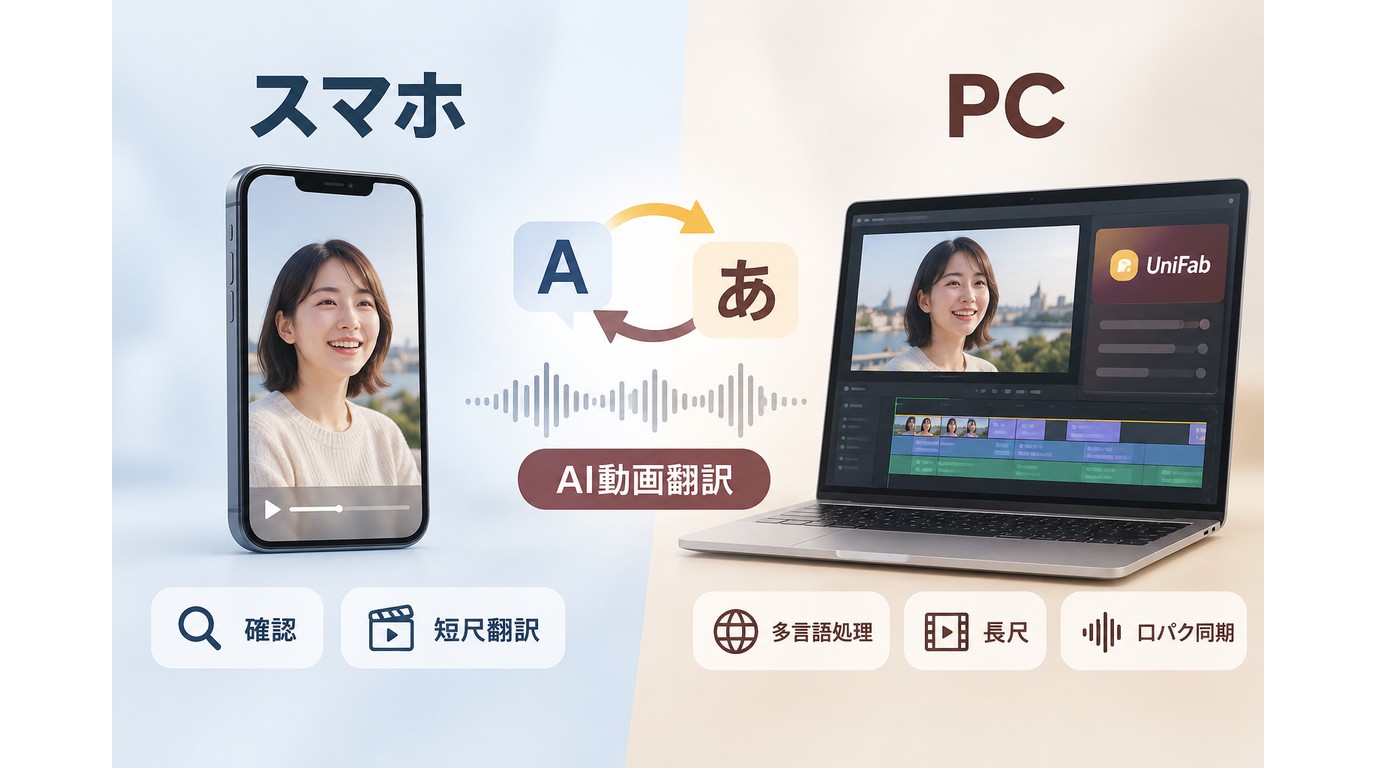 スマホ編集とWindowsやmacOS編集の向き不向き比較
