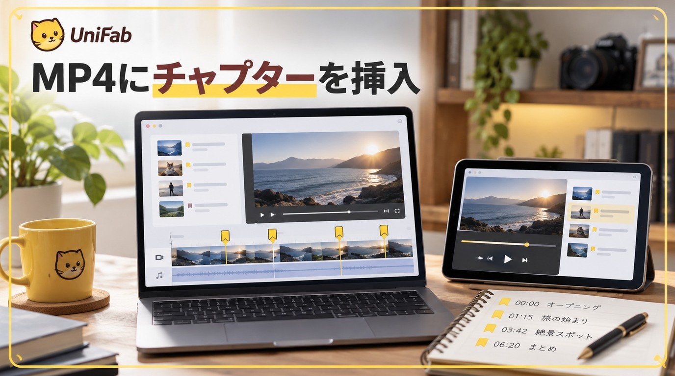 MP4にチャプターを挿入する方法｜チャプター作成フリーソフトも紹介