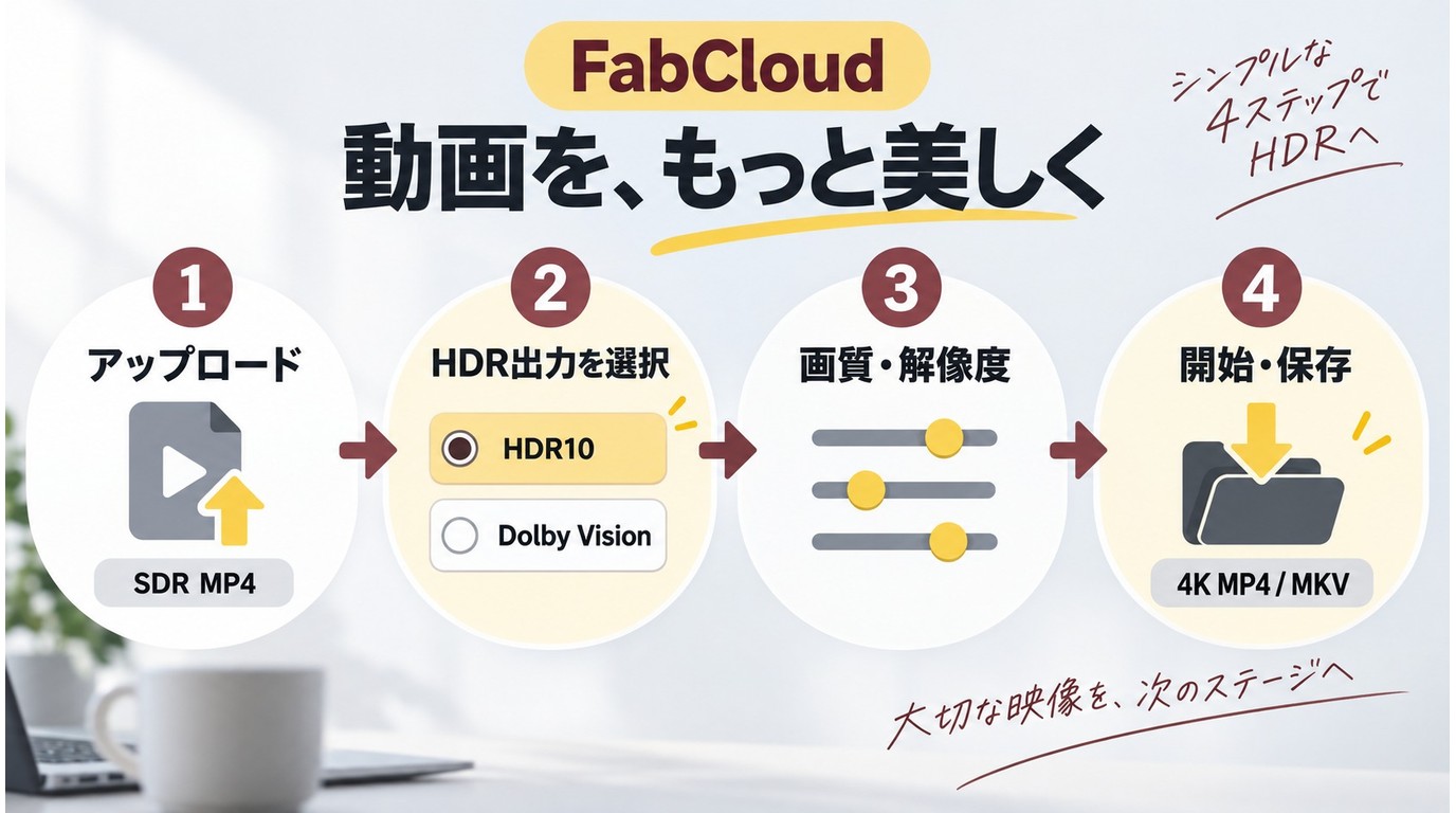FabCloudでSDR動画をHDR10やDolby Visionに変換する流れ
