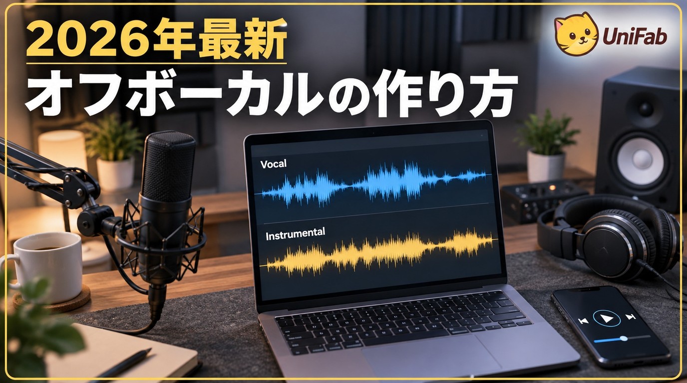 【2026年】オフボーカルの作り方|カラオケ音源をスマホ・PCのAIで作成