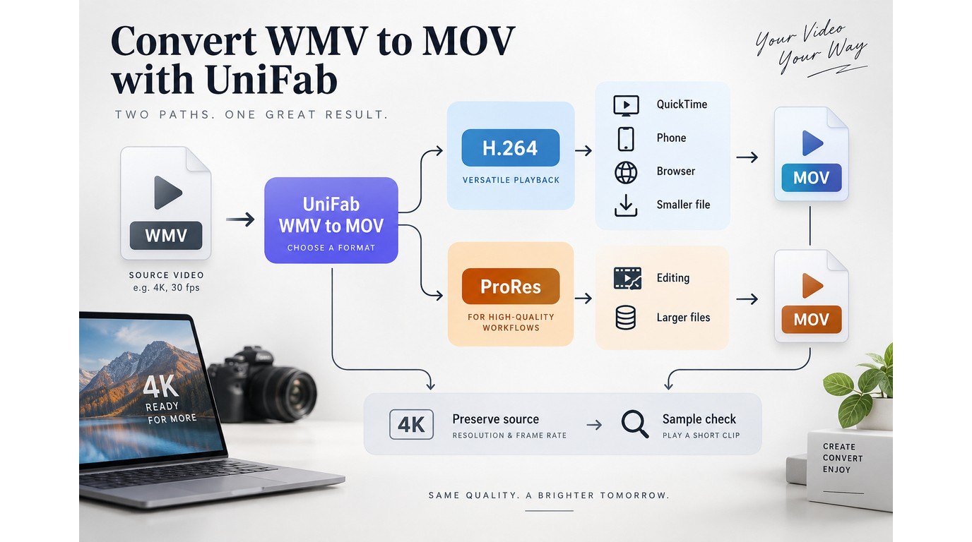 H.264 and ProRes choices for WMV to MOV quality control