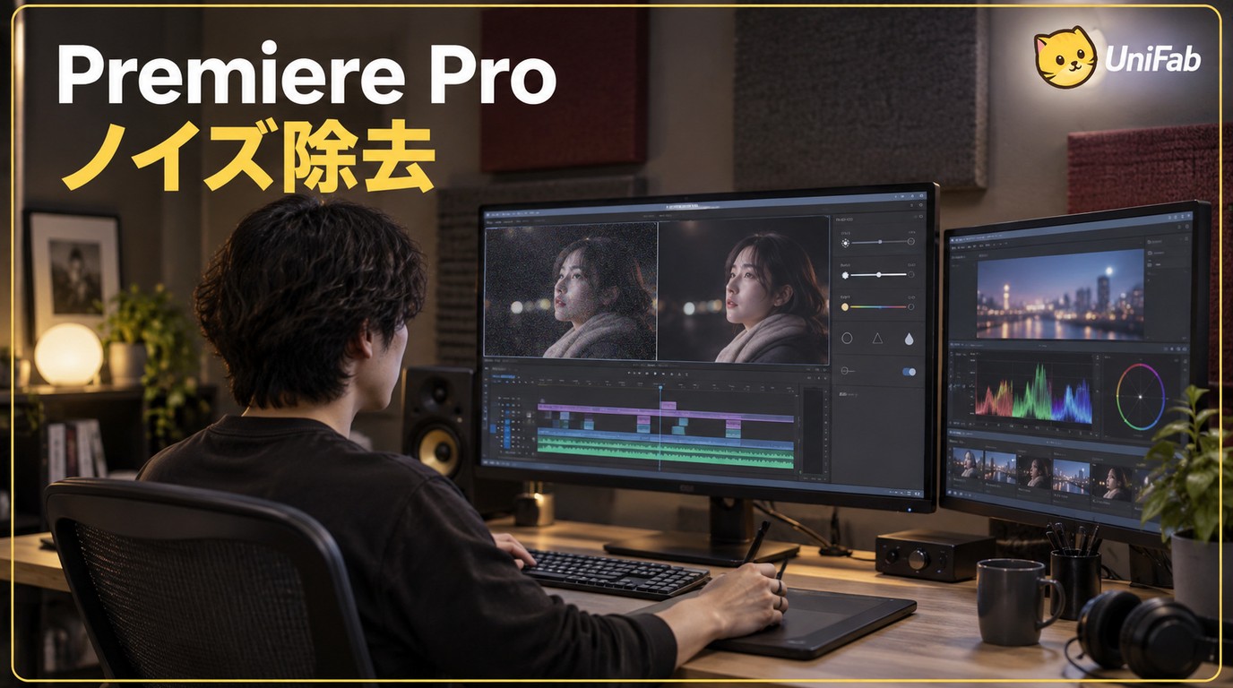 Premiere Proで映像ノイズを除去する方法|標準機能とAIの使い分け