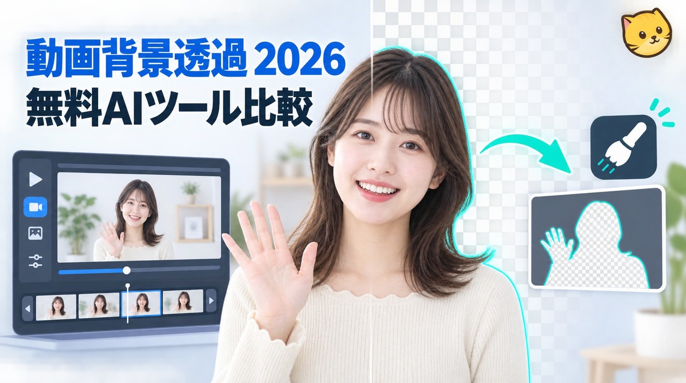 2026年版|PCで動画背景透過をする方法と無料アプリ・サイト比較