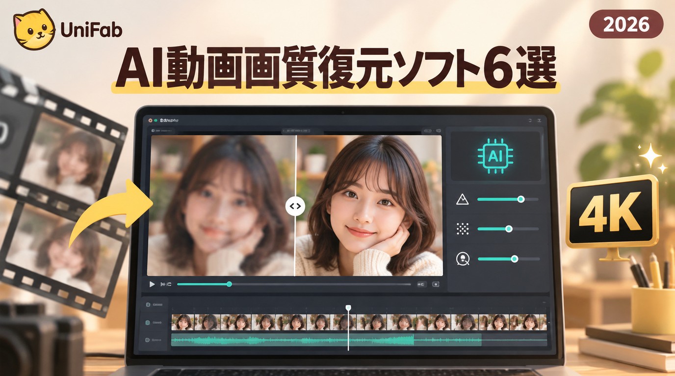 【2026年最新】動画のピンボケを直すAI画質復元ソフトおすすめ6選|直せる範囲と選び方