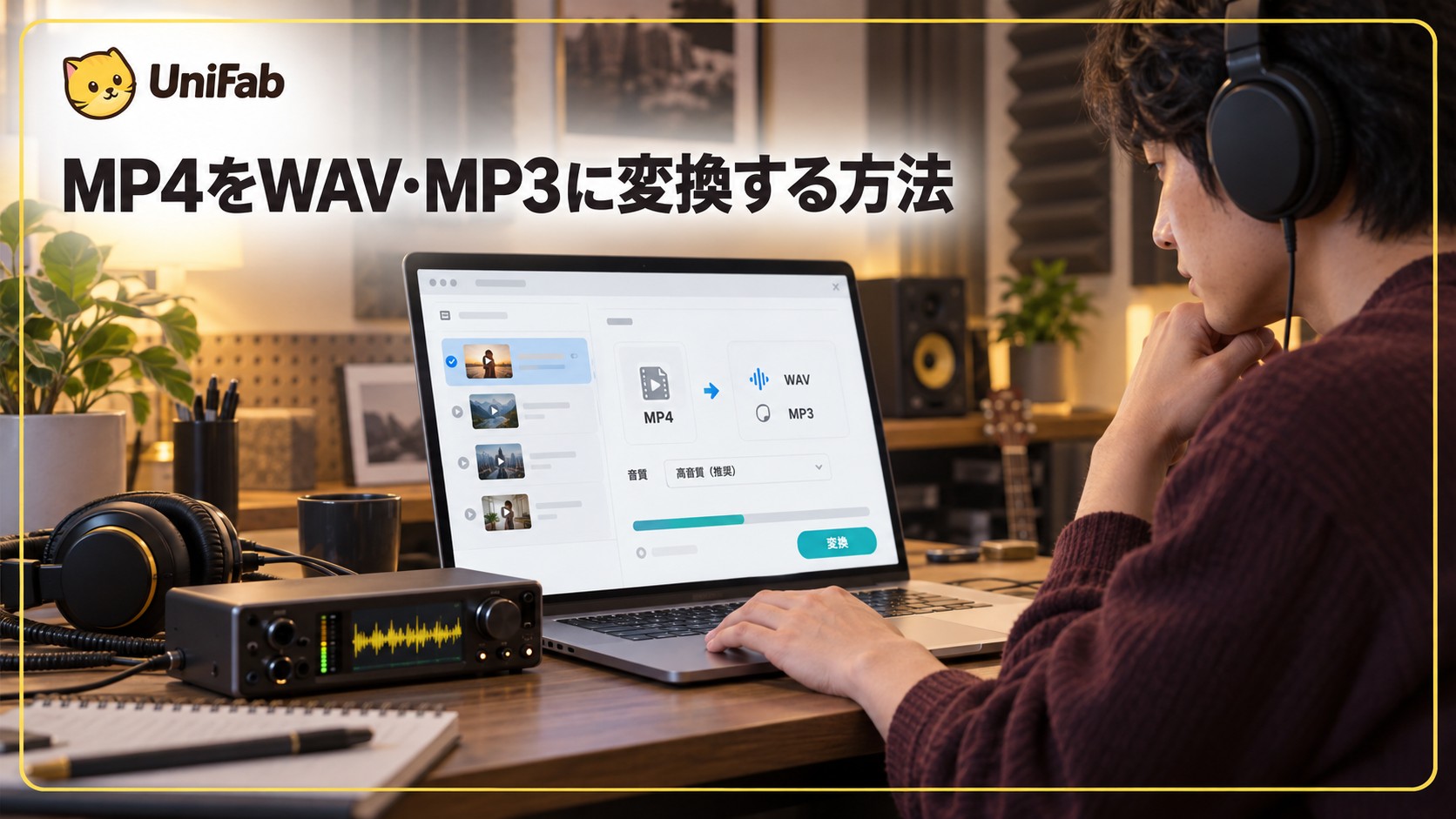 動画音声変換ソフト6選:MP4からWAV・MP3への変換と選び方